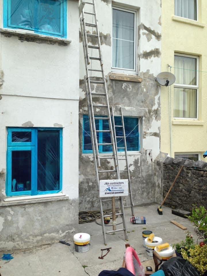 Render repair work in Camelford