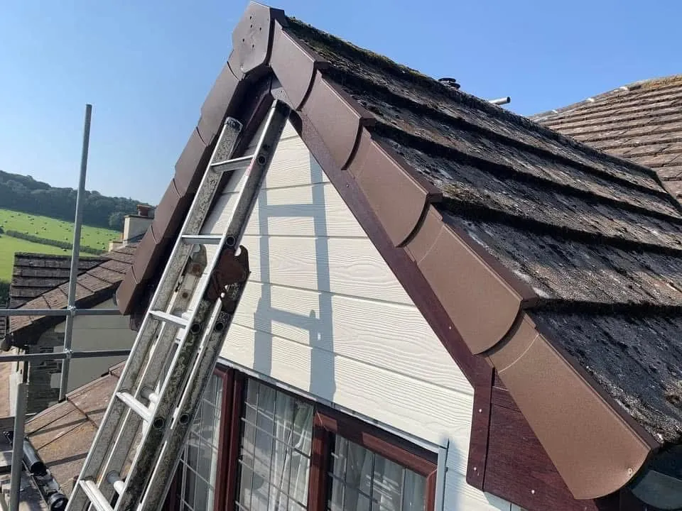 New fascias, bargeboards and guttering in Camelford
