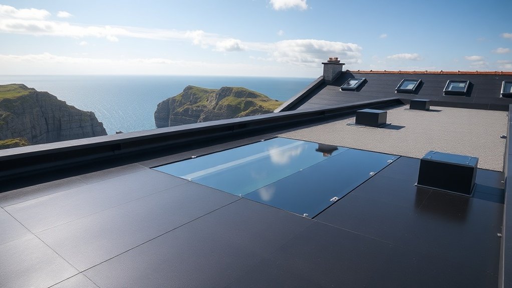 Flat roof installation in Camelford