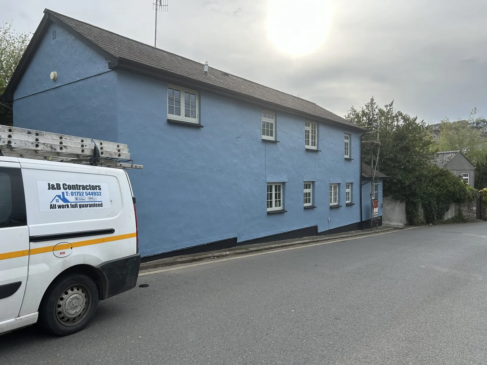 Exterior painting of a detached house in Camelford