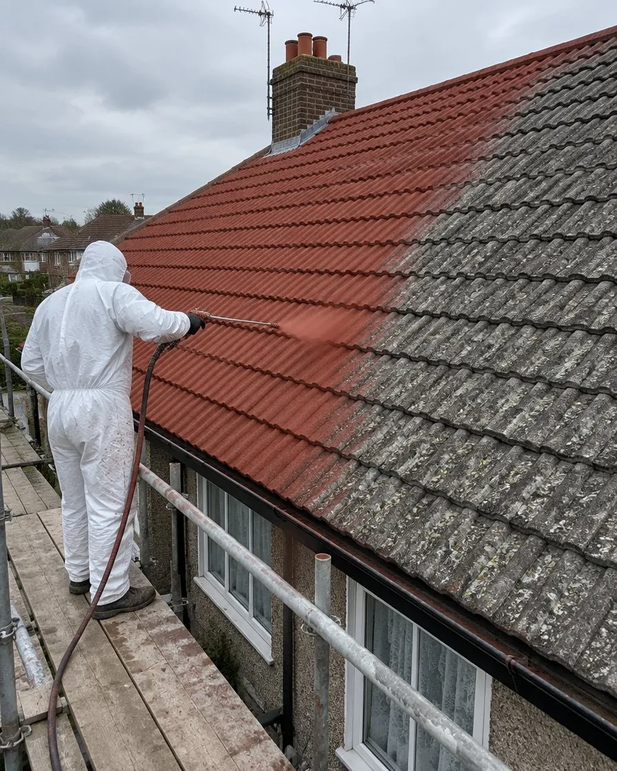 Roof painting and coating in Camelford