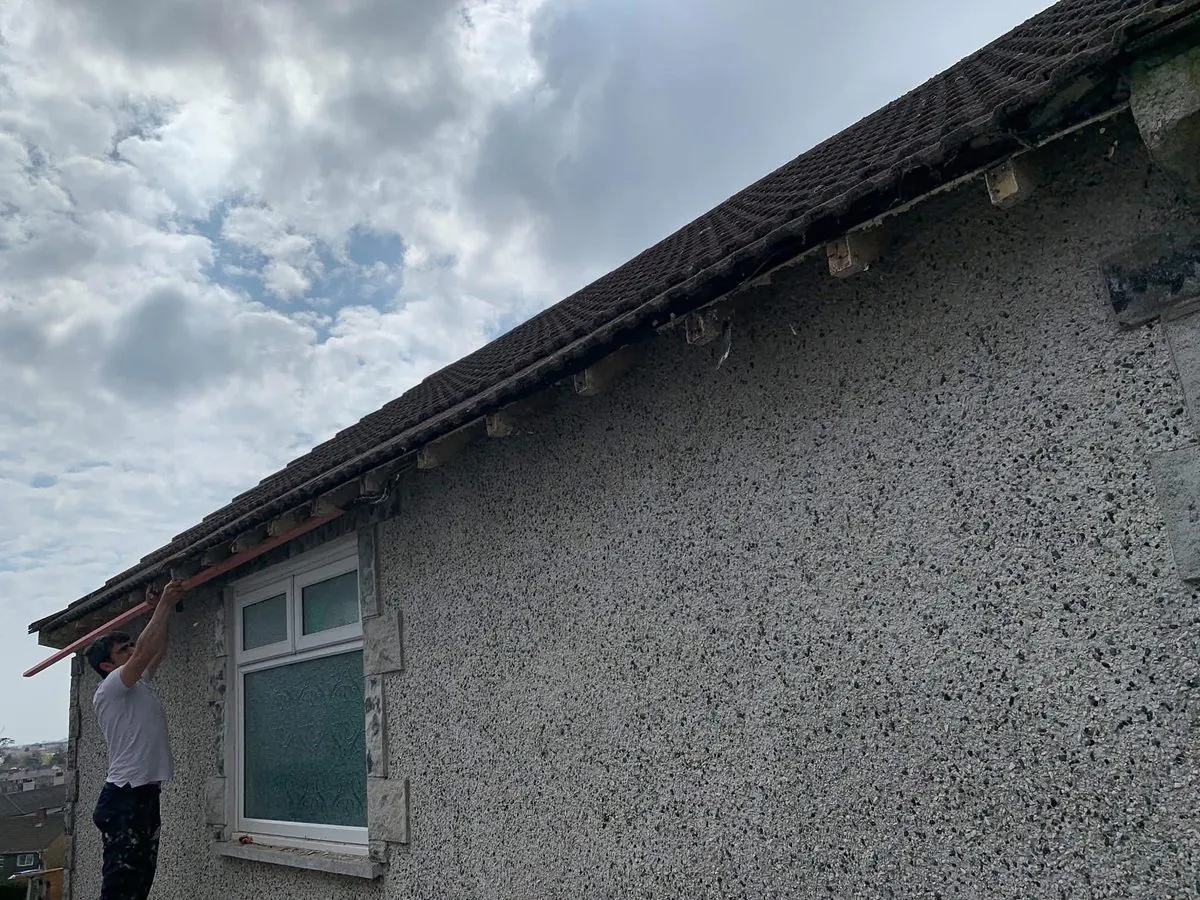 White uPVC fascias and soffits on a bungalow in Camelford